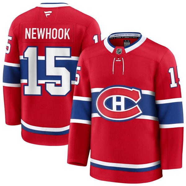 Mens Montreal Canadiens #15 Alex Newhook Fanatics Home Red Jersey
